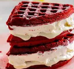 Best red velvet lotus biscoff waffle in Calgary, AB